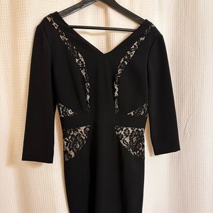 Alex Marie lace cut out dress V-neck in front and back